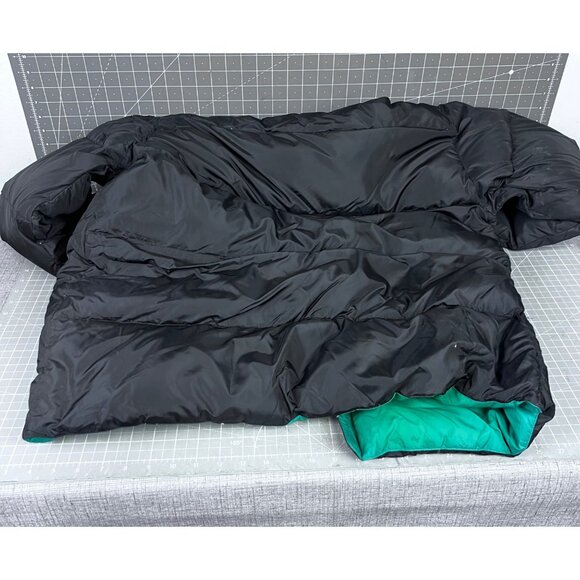 Vintage Polo Sport Ralph Lauren Puffer Down Jacket Black/Green Men's XL '90's - Picture 5 of 12